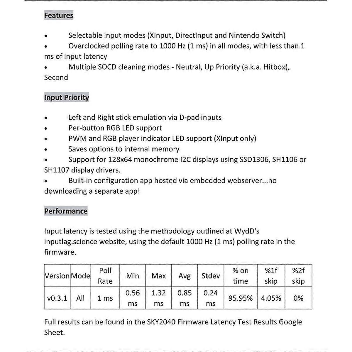 SKY2040 Fighting Arcade Stick Joystick Fight Stick Game Controller Game for Joystick Game Covered Keyboard, B