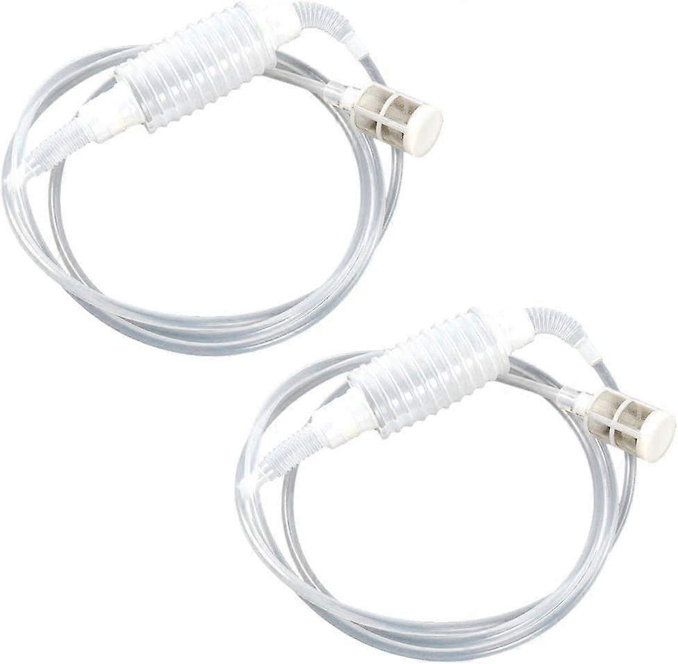 2Pcs 2m Wine Beer Siphon Filter Tools Brew Wine Siphon Tube Wine Filter Dispenser Plastic Suction Pipe Winemaking Tools, 2 Meters, Filter Skin Residue