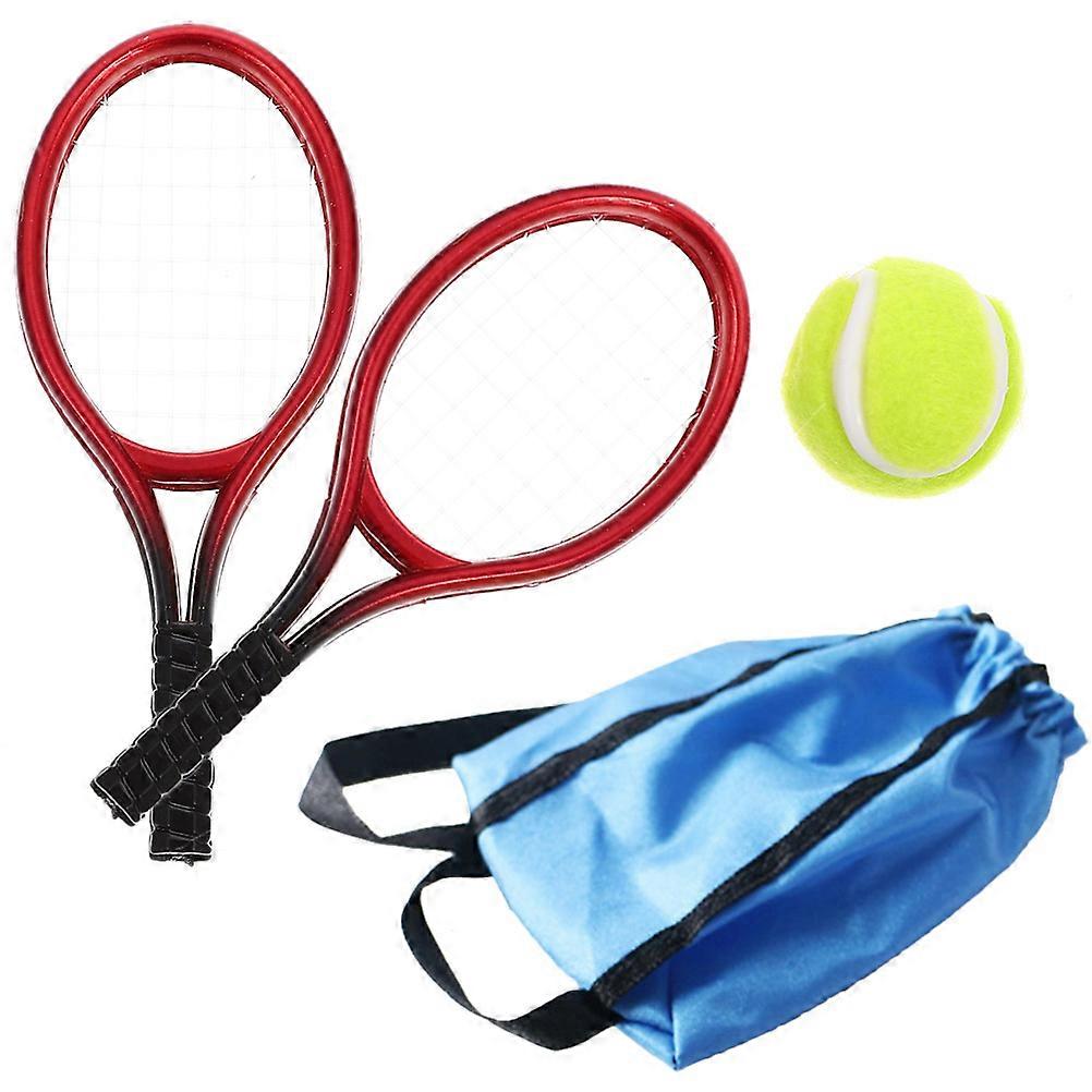 1 Set of Minihouse Tennis Racket Toy Mini Tennis Racket Garden Photography Props