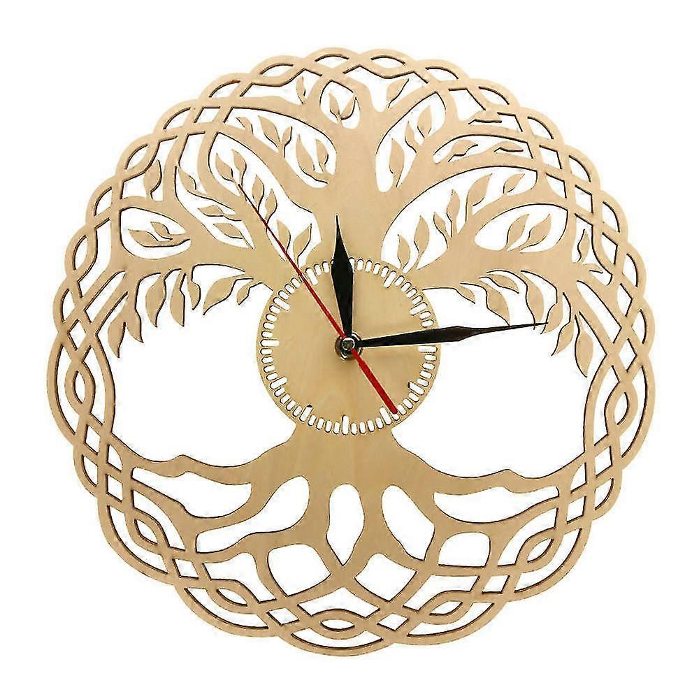 Modern Wall Clock, Sacred Geometry, Rustic Tree Of Life, Wall Clock, Infinity Tree, Home Decor