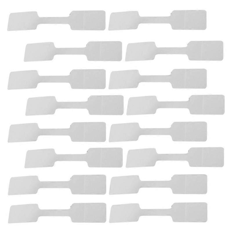 100pcs長方形の空白の価格ラベルタグジュエリー価格表示カードステッカー-