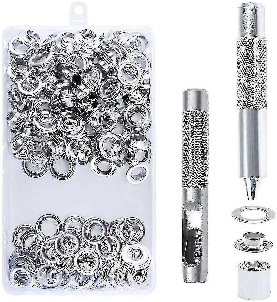 100 pezzi 14 mm set di occhielli strumenti per occhielli in metallo kit occhielli kit occhielli