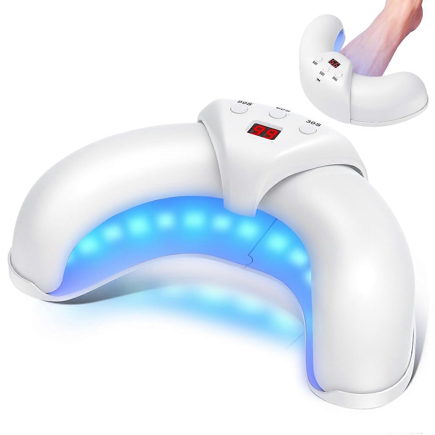 Dispositif laser de nettoyage des ongles pour ongles multiples, lumière infrarouge 905nm + dispositif fongique d’ongle d’orteil à lumière bleue 470nm pour un usage domestique