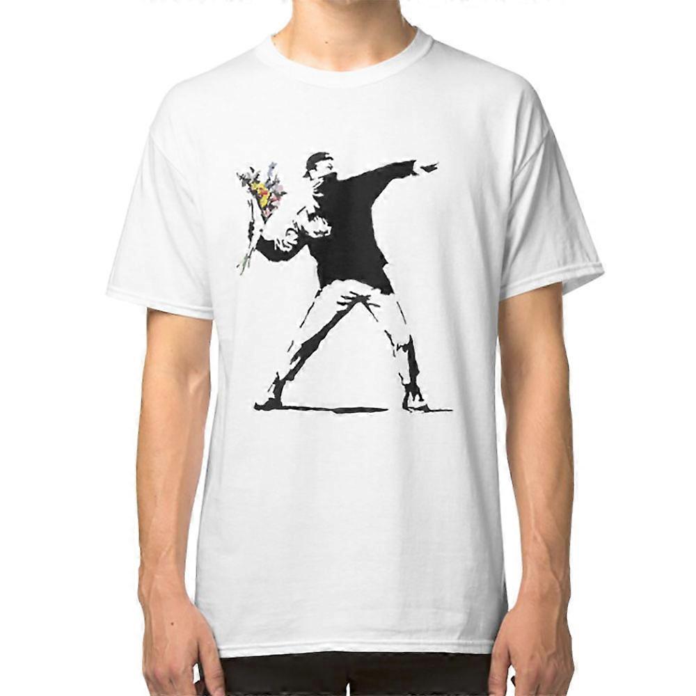 Rage Flower Bomber Stencil T-shirt