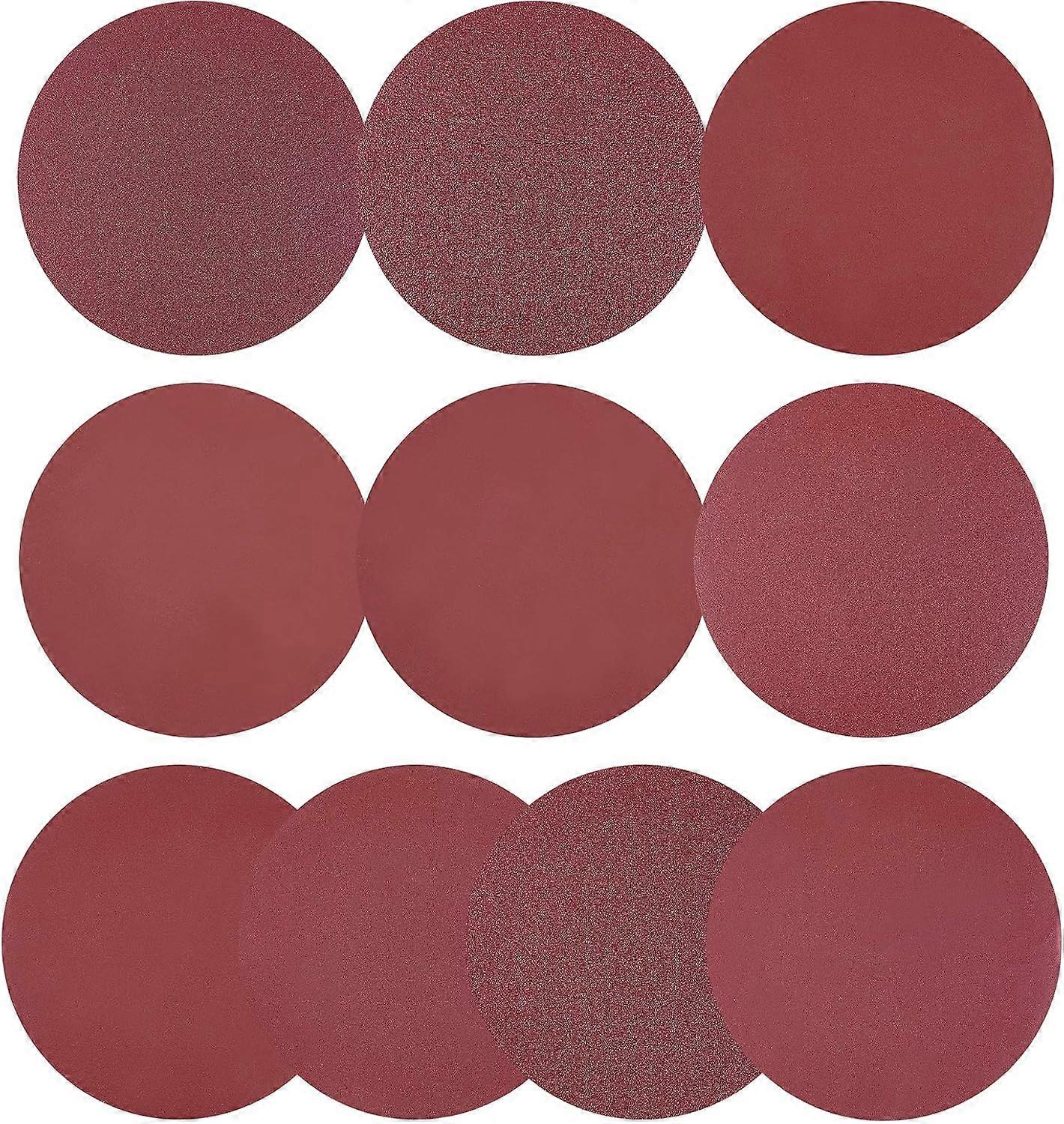 100pcs Self-Adhesive Sanding Discs Pads NO-Hole 150mm for Random Orbital Sander 60/80/120/180/240/320/400/600/800/1000 Grit