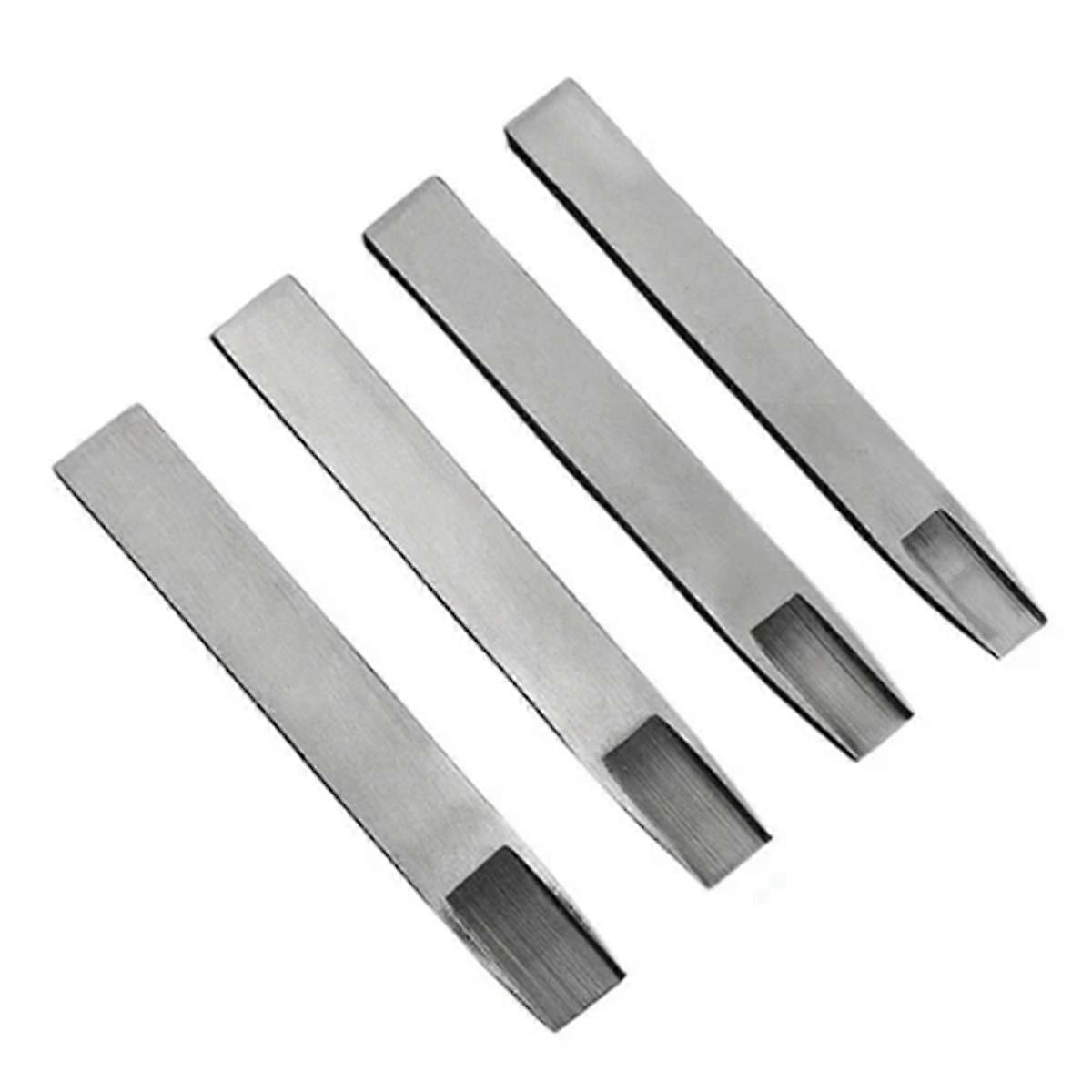 4 stuks lederen weven karbonade 7 mm 8 mm 9 mm 10 mm weven gleuf ponsgereedschap DIY handgeweven patroonsnijder