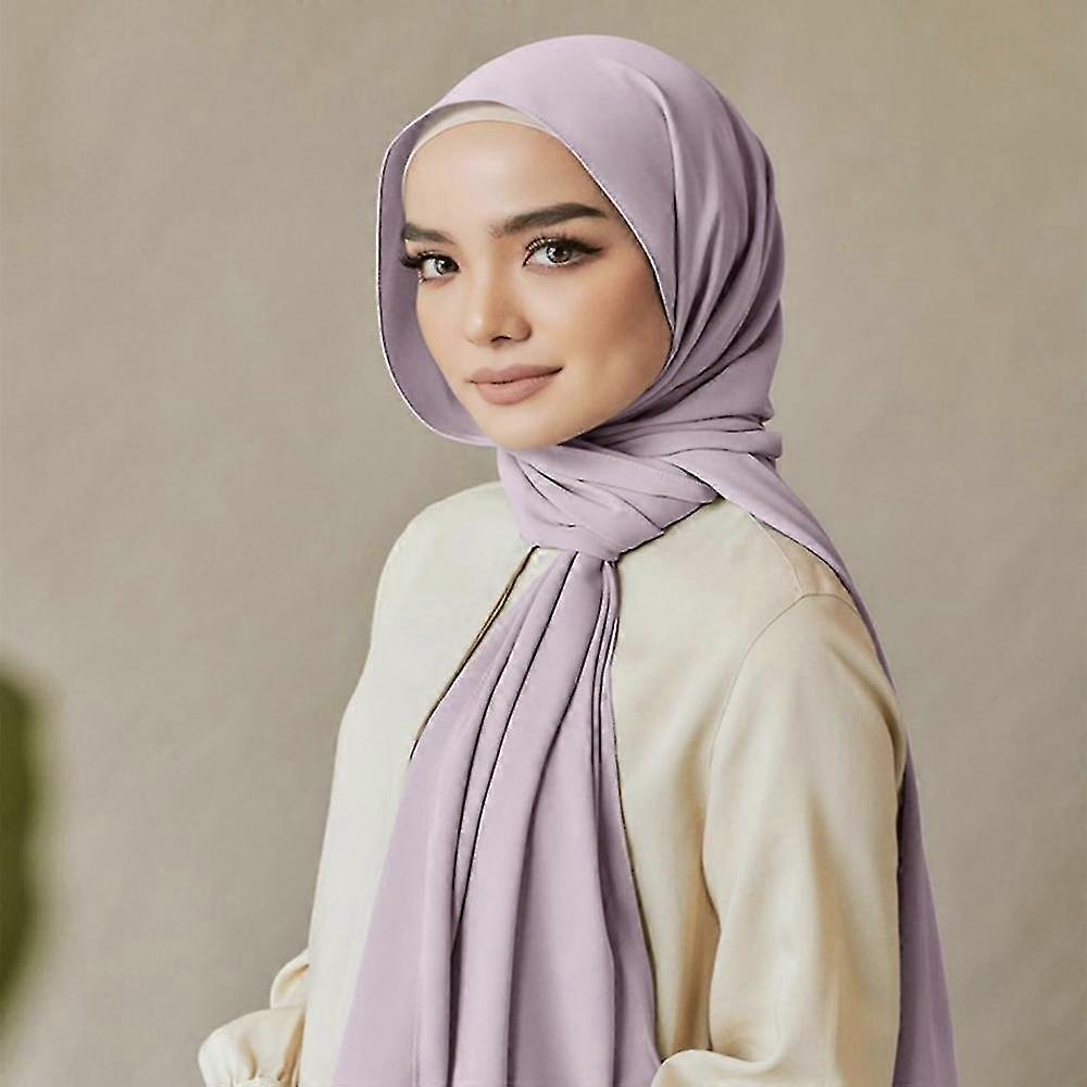 Solid Color Hijab For Women Soft Chiffon 36 Colors Fashion Comfort Long Scarf