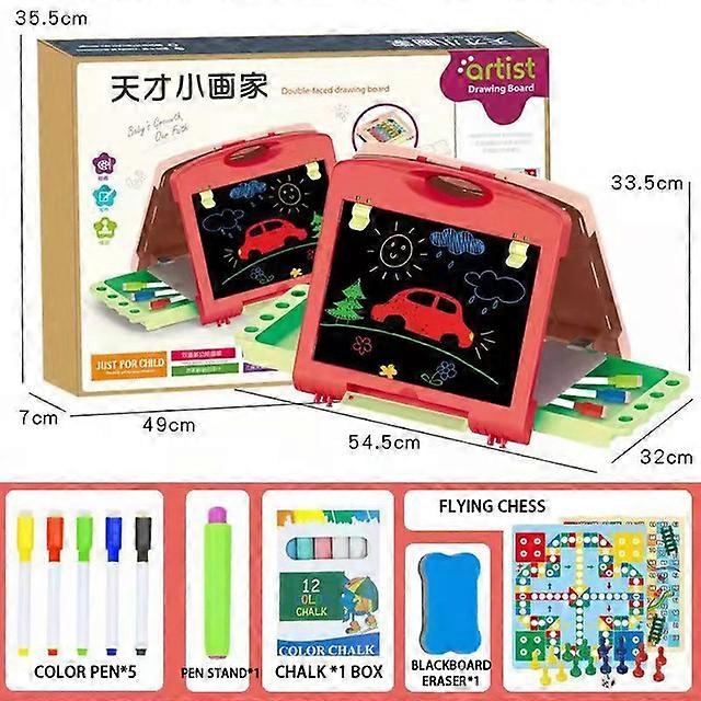 Children  Dust-free Drawing Board Bracket Blackboard Infant Baby Small Blackboard Drawing Board Magnetic Graffiti Writing Board