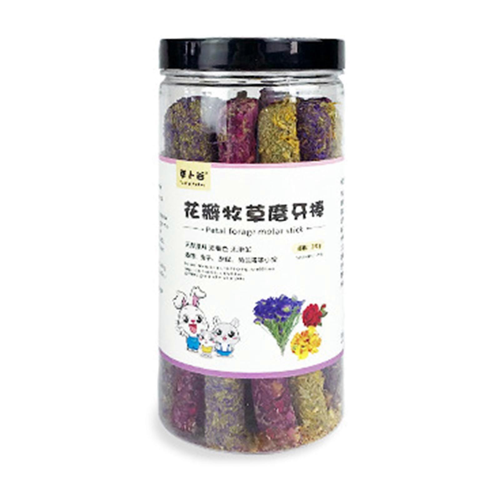 18-Piece Bunny Chew Sticks Edible Timothy for Hay Treats for Guinea Pig Hamster