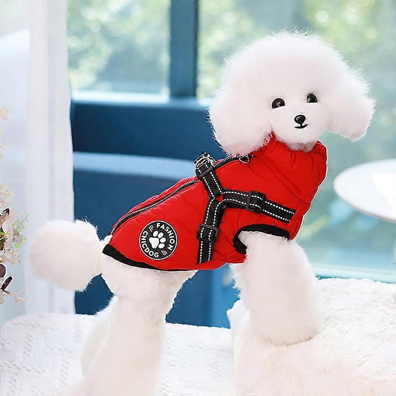 Winter Cat Jacket with Harness Outdoor Windproof Kitten Warm Sphynx Padded Clothes for Small Dogs Puppy Cat Costume Vest Coat