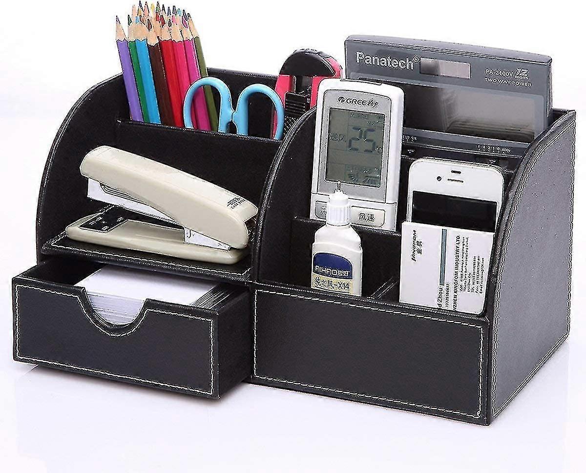 Pu Leather Pen Holder - Organize And Declutter Your Office Space
