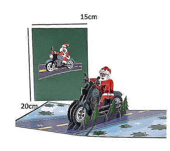 Merry Christmas Card 3d Christmas Popup Greeting Card Gift For Winter Holidays / 7 Styles Included