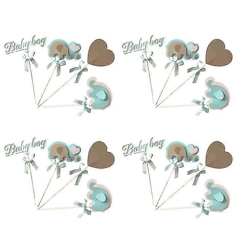 4set Elephant Cake Topper