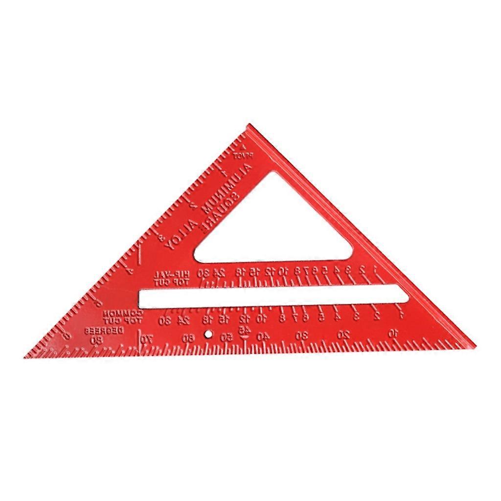 Speed Square Layout Aluminum Alloy Triangle Angle- Protractor Layout Measure