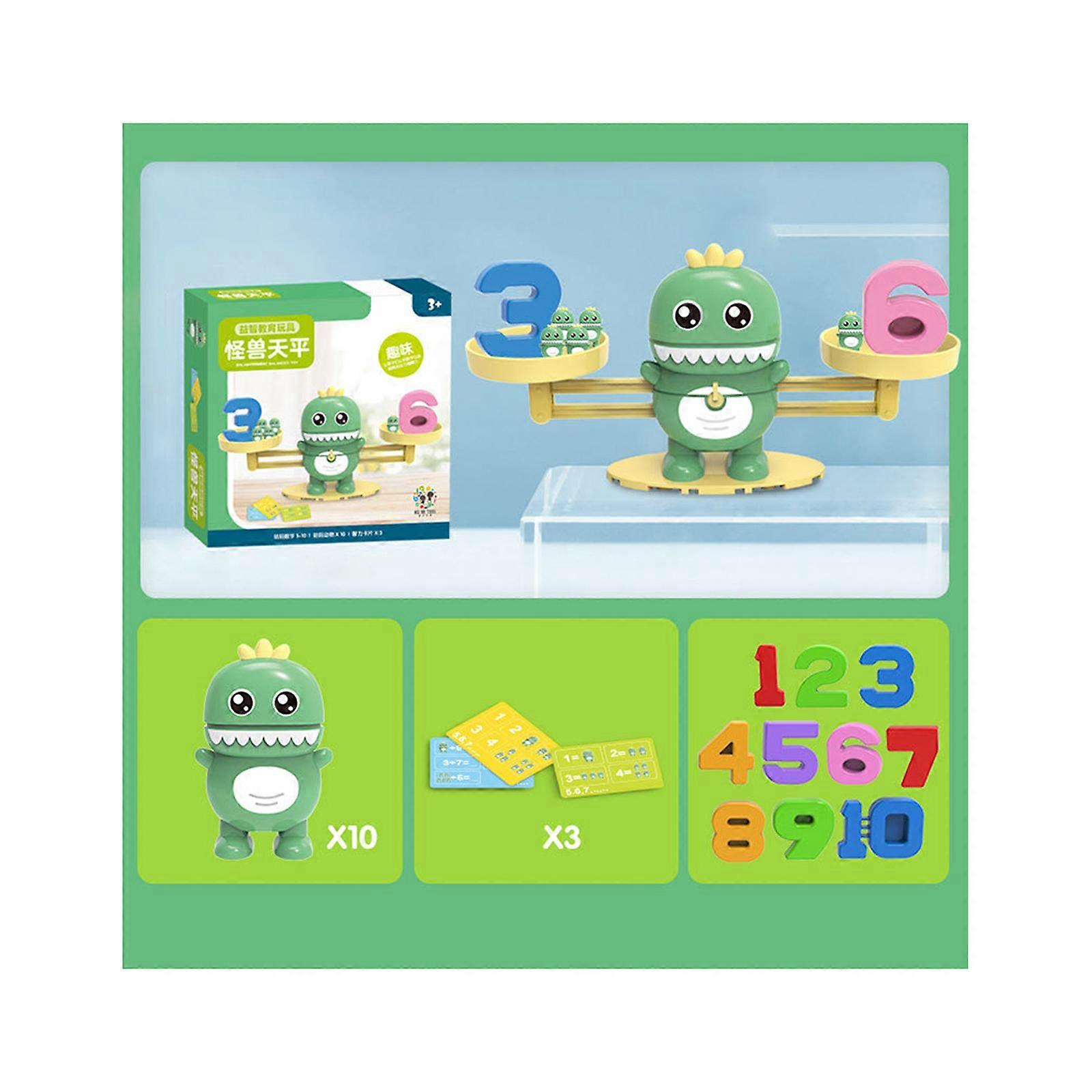 Light Children Interest Balance Math Game Appliance Educational Set Toys Table Games Monster