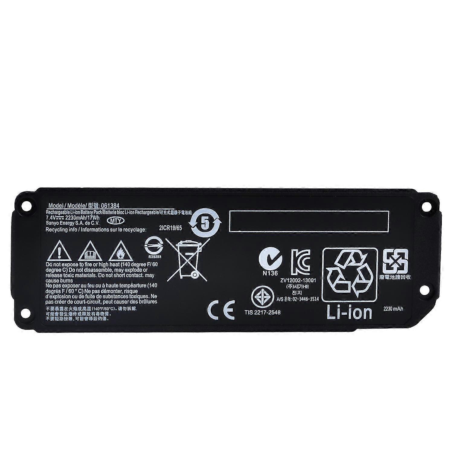 TECHTEK Batteria 2600mAh compatibile con [Bose] 413295, Soundlink Mini, SoundLink Mini one sostituisce 061384, 061385, 061386, 061834