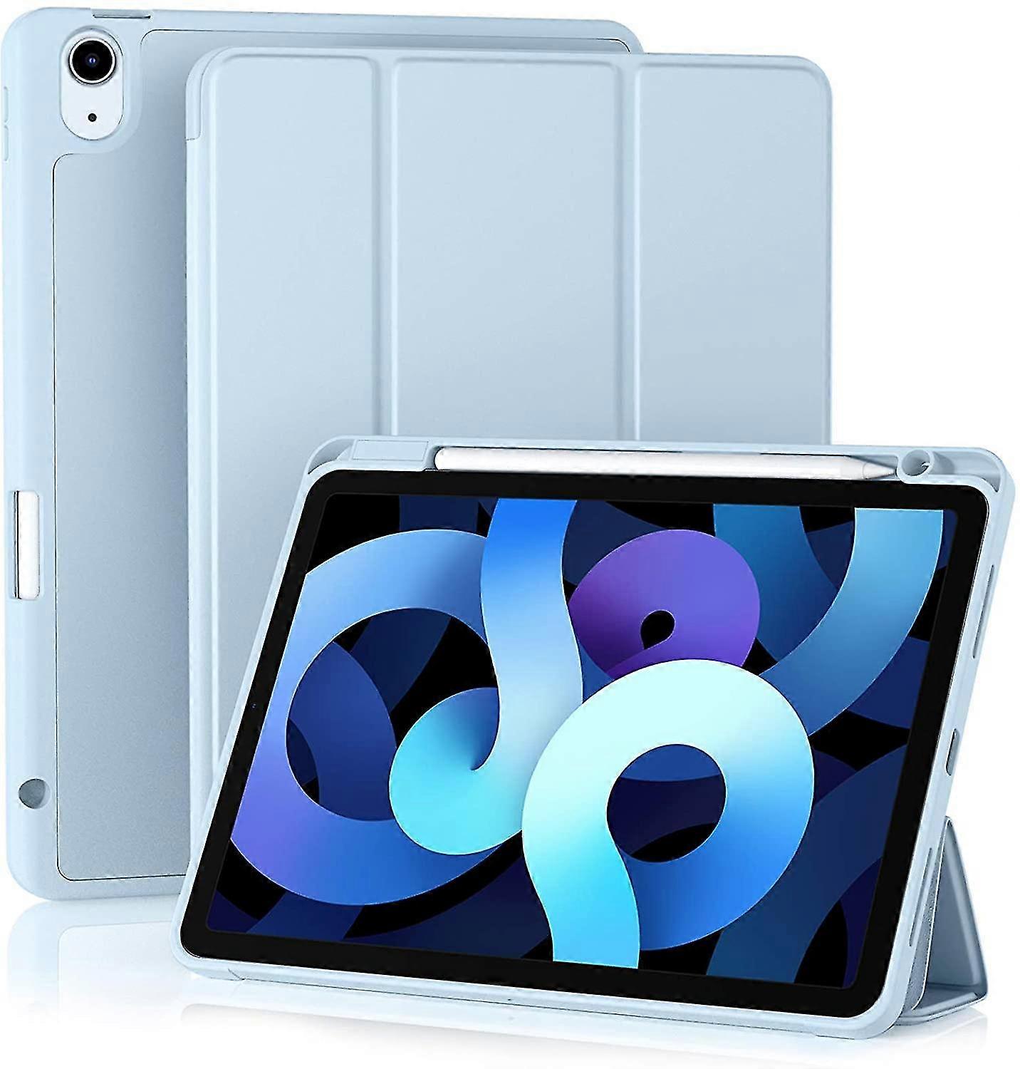 Case Compatible With Ipad Air 4th Generation Case 2020 10.9 Inch [pencil Holder/2nd Pencil Charging] [auto Sleep/wake], Trifold Stand Smart Case Compa