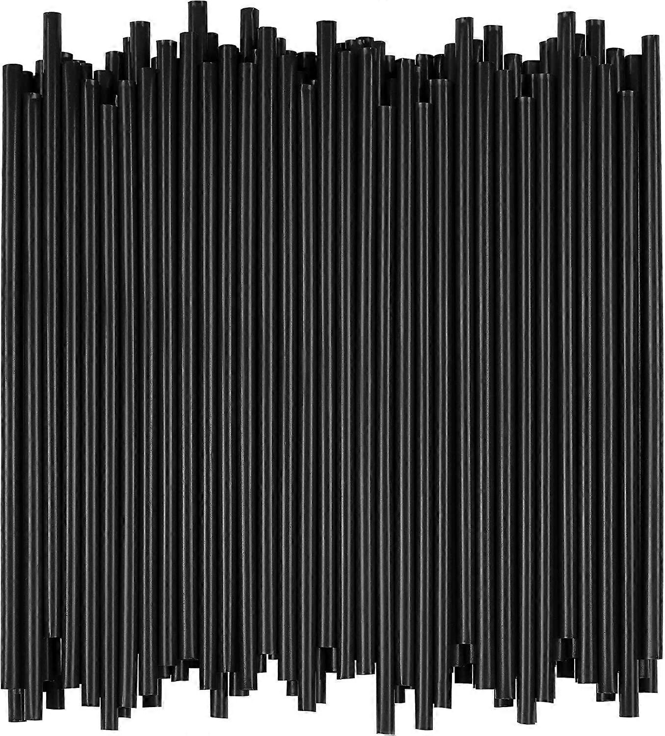 Disposable Drinking Straws - 5.1 Inches Long - (Black, 500)
