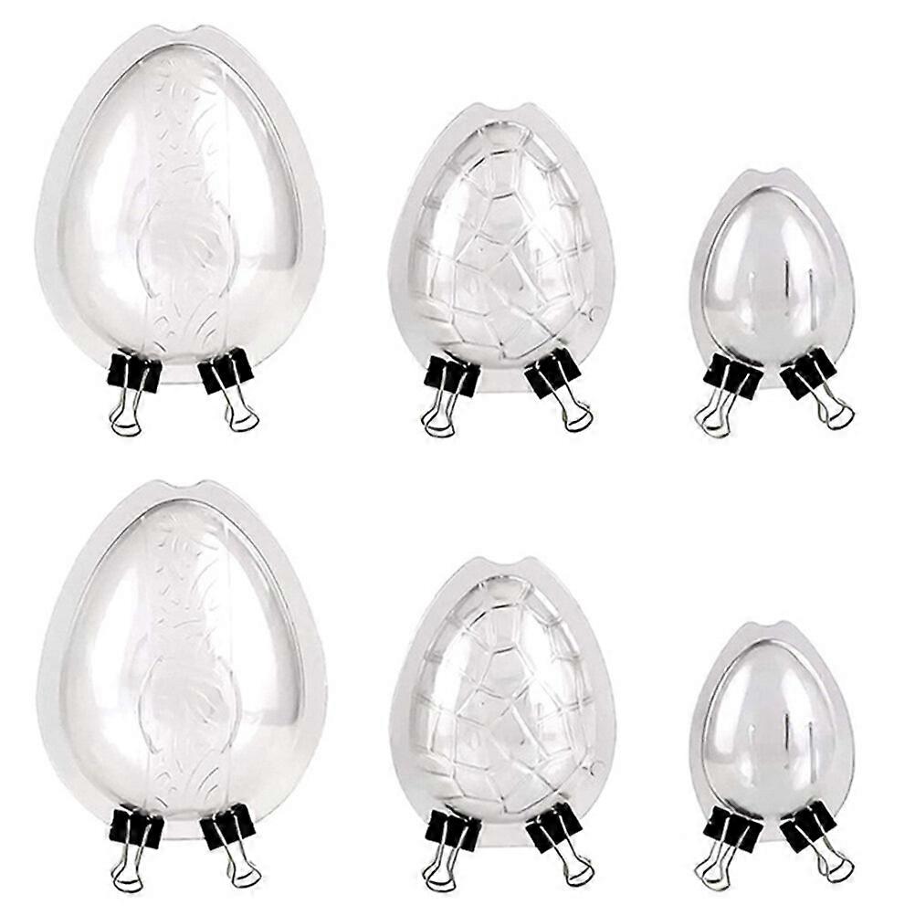 6Pcs Household Cookie Molds Transparent Candy Molds Plastic Baking Molds Baking Accessory