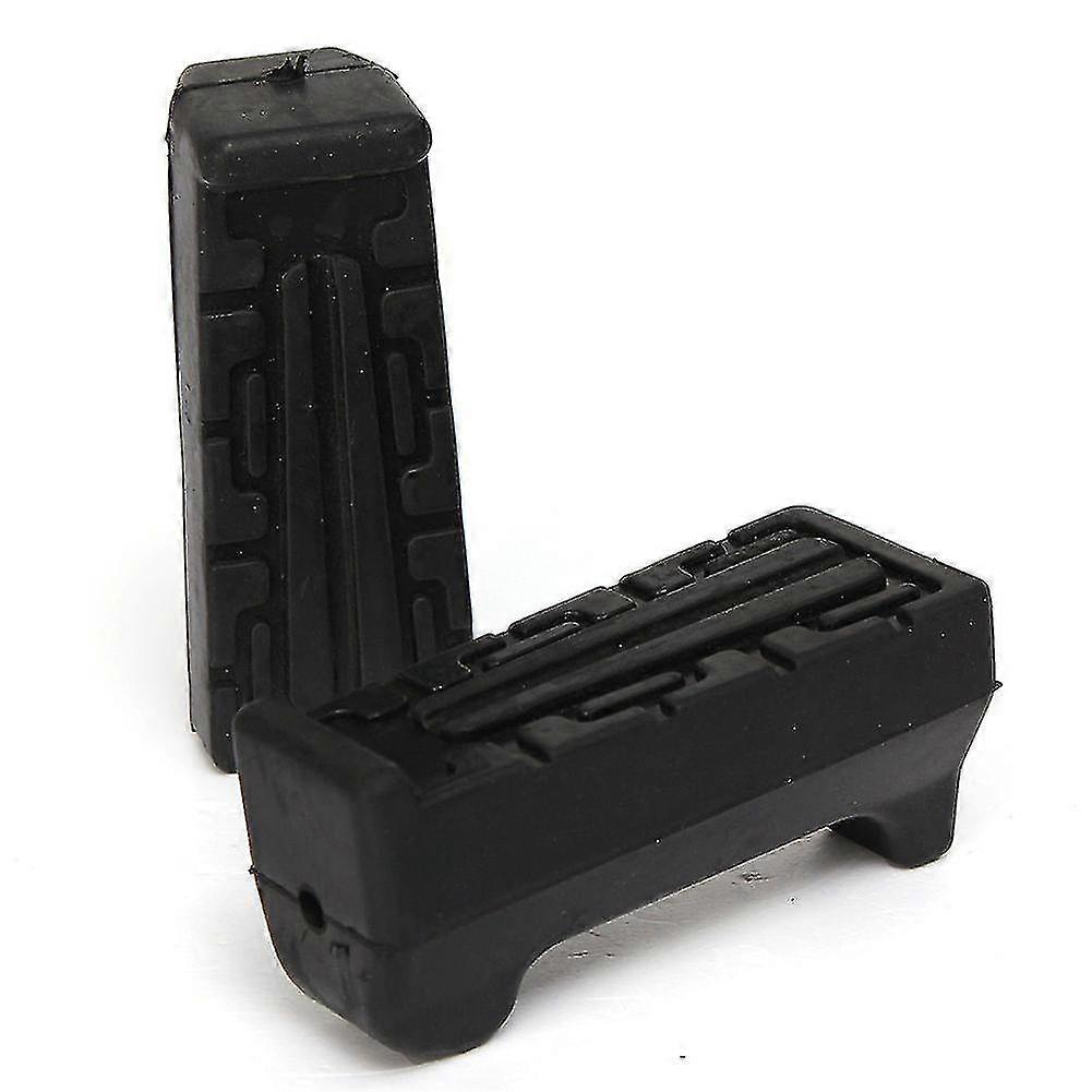 2 قطع أسود الجبهة القدم بقية ربط المطاط مسند القدمين لياماها Ybr 125-yky