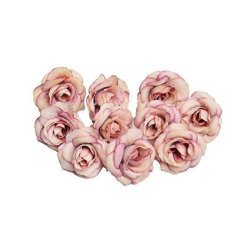 10pcs Mini Silk Artificial Roses, Artificial Wedding Flowers, Christmas Party Decoration