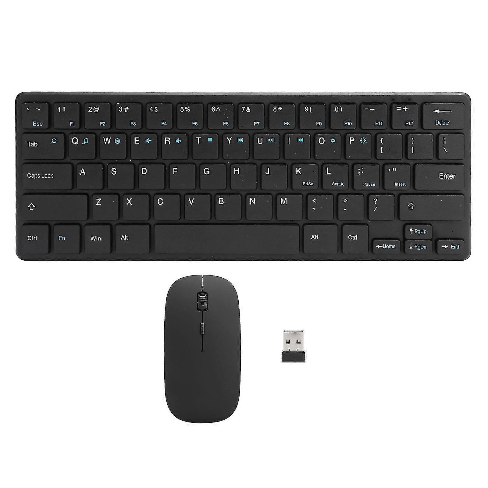 Wireless Keyboard and Mouse Set with 2.4G USB Receiver - Computer Accessories