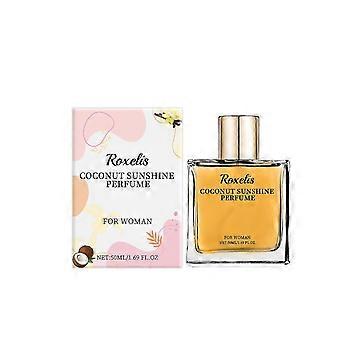 Perfume ligero de vainilla y coco, fragancia ligera fresca, luz duradera, elegante, exuda una fragancia femenina atractiva, perfume conveniente