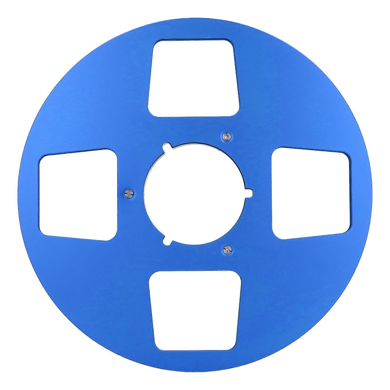 1/4 10,5 Pollici Bobina Nastro Vuoto 4 Fori Lega di Alluminio Apertura Bobina Avvolgitore Del Suono Bobina Per Bobina A Bobina Lettore Di Nastro Blu