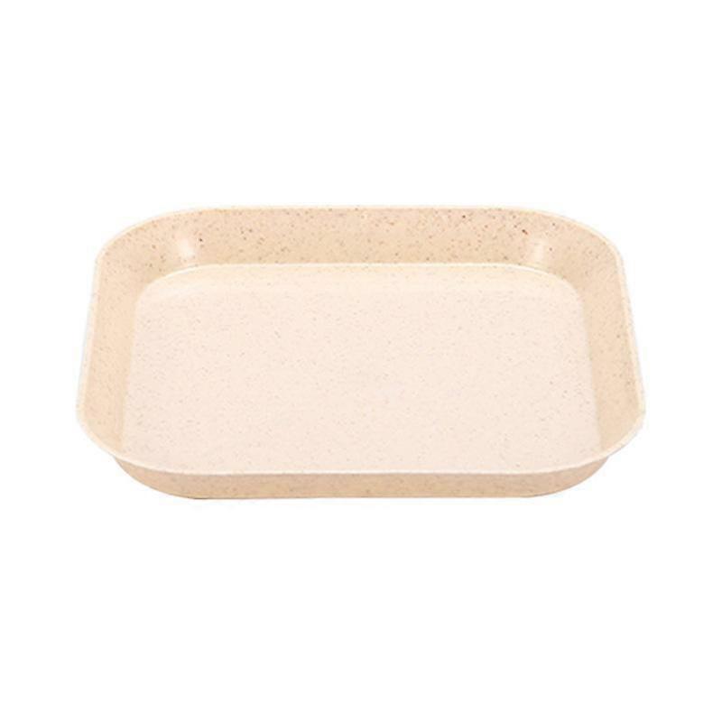 Wheat Straw Bone-spitting Plate Bone-spitting Plate Bone-spitting Square Dried Fruit Fruit Snack Plate Flavoring Plate