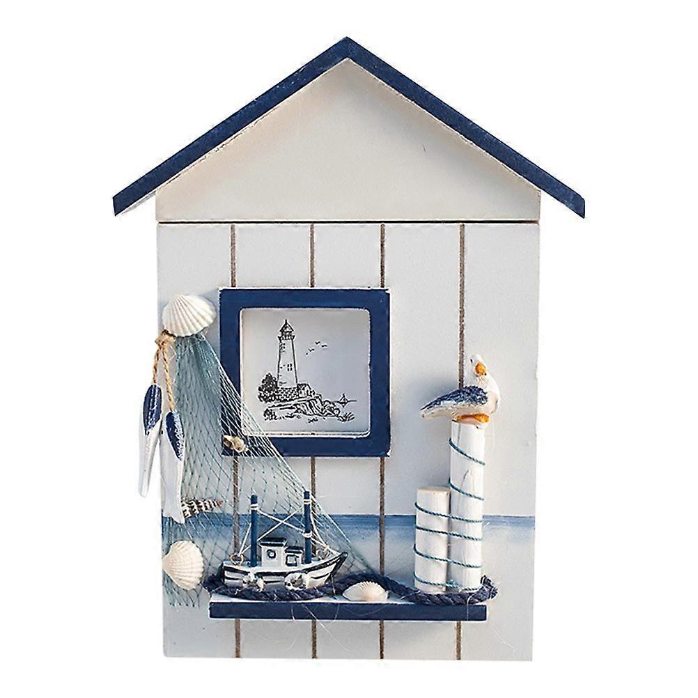 Wooden key box can be used as a storage rack