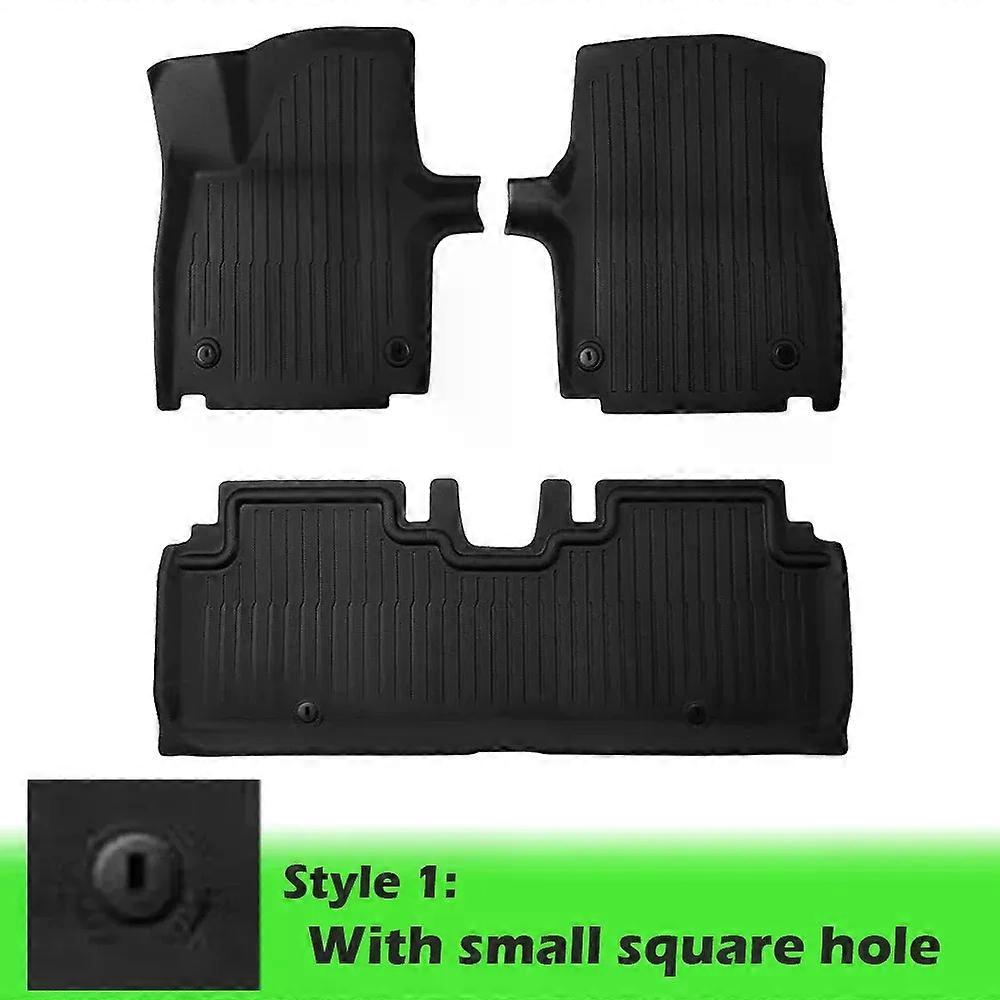 BEVO XPE Floor Mats Custom For KIA EV6 2022 - 2024 2025 All Weather Waterproof Non-Slip Trunk Mat Cargo Liner Rear Backrest Pad