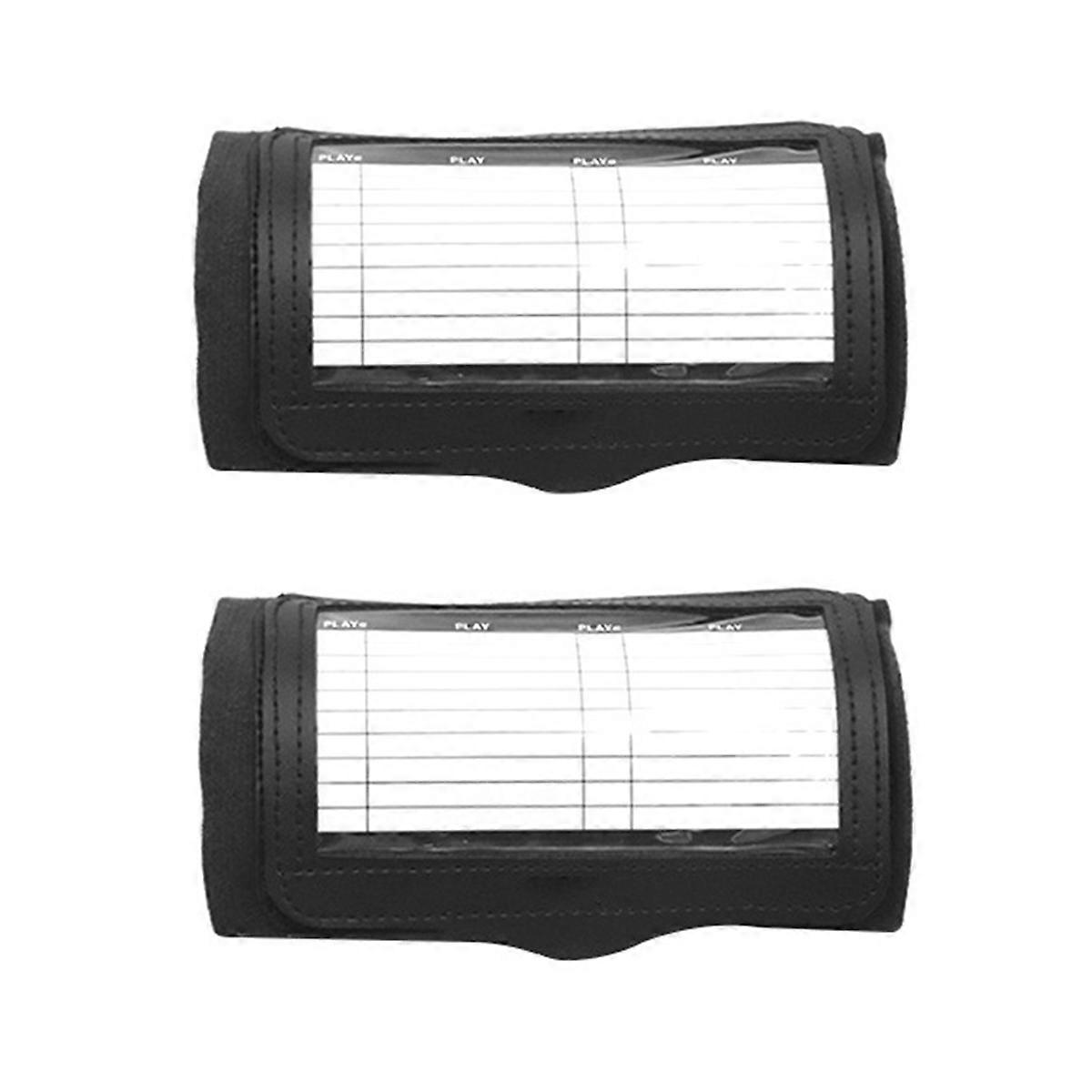 2 Pack Adult Sports Wristbands for Football, Baseball, and Coaching - Arm Bands