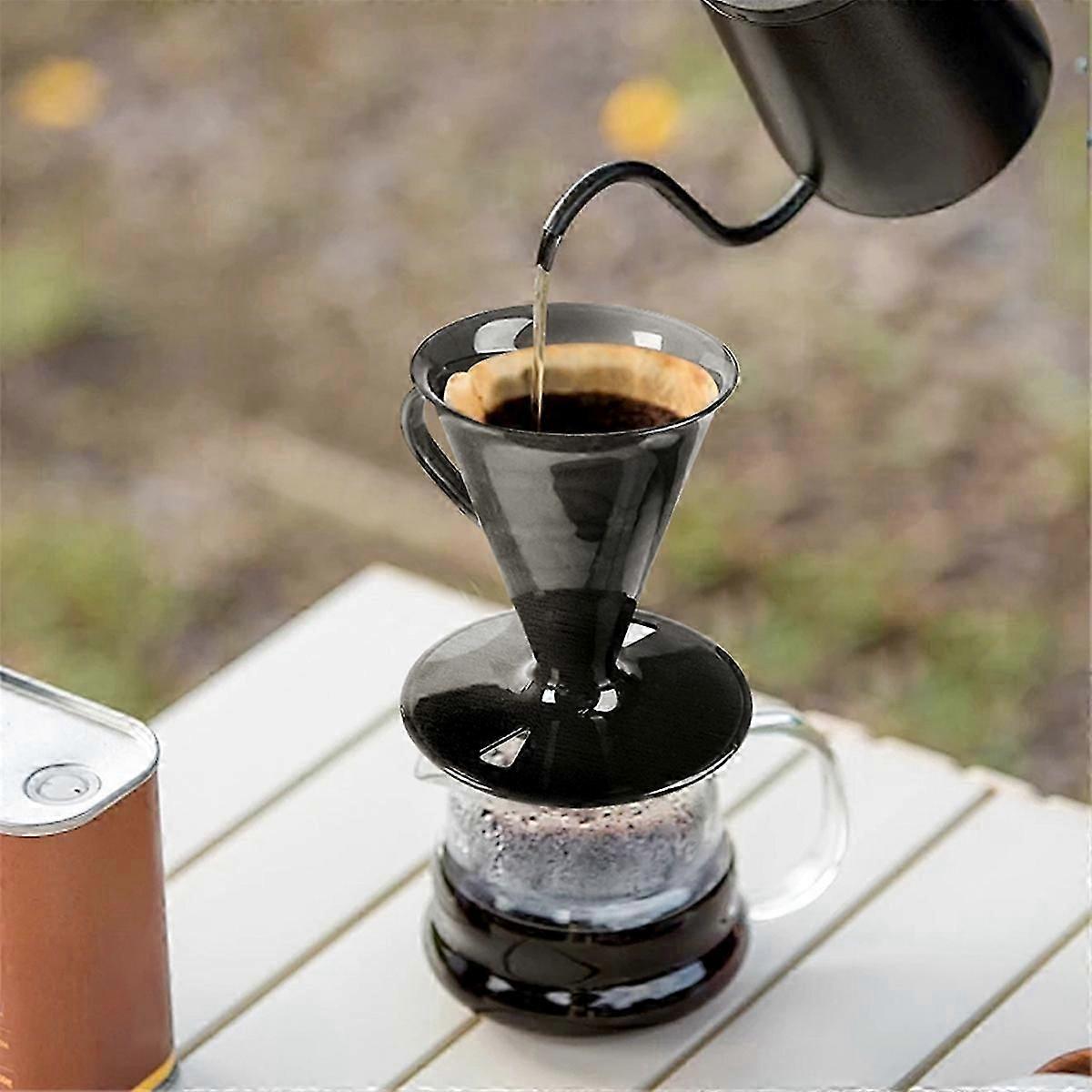 Conical 30 Single Coffee Dripper,1-2Cups Hand Brew Coffee Filter Cup V30 Funnel Drip Filter Cup Coffeeware Tools A