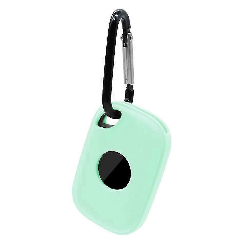 For Tile Pro (2024) Silicone Case Bluetooth Tracker Protective Cover with Hanging Buckle - Green