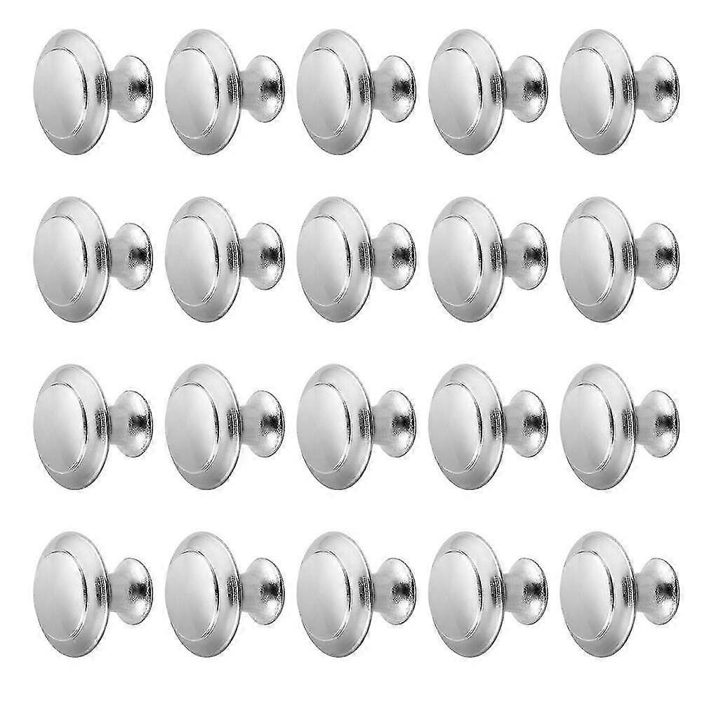 20Pcs Large Door Knobs Cabinet Handles Cupboard Drawer Kitchen Stainless St VRD