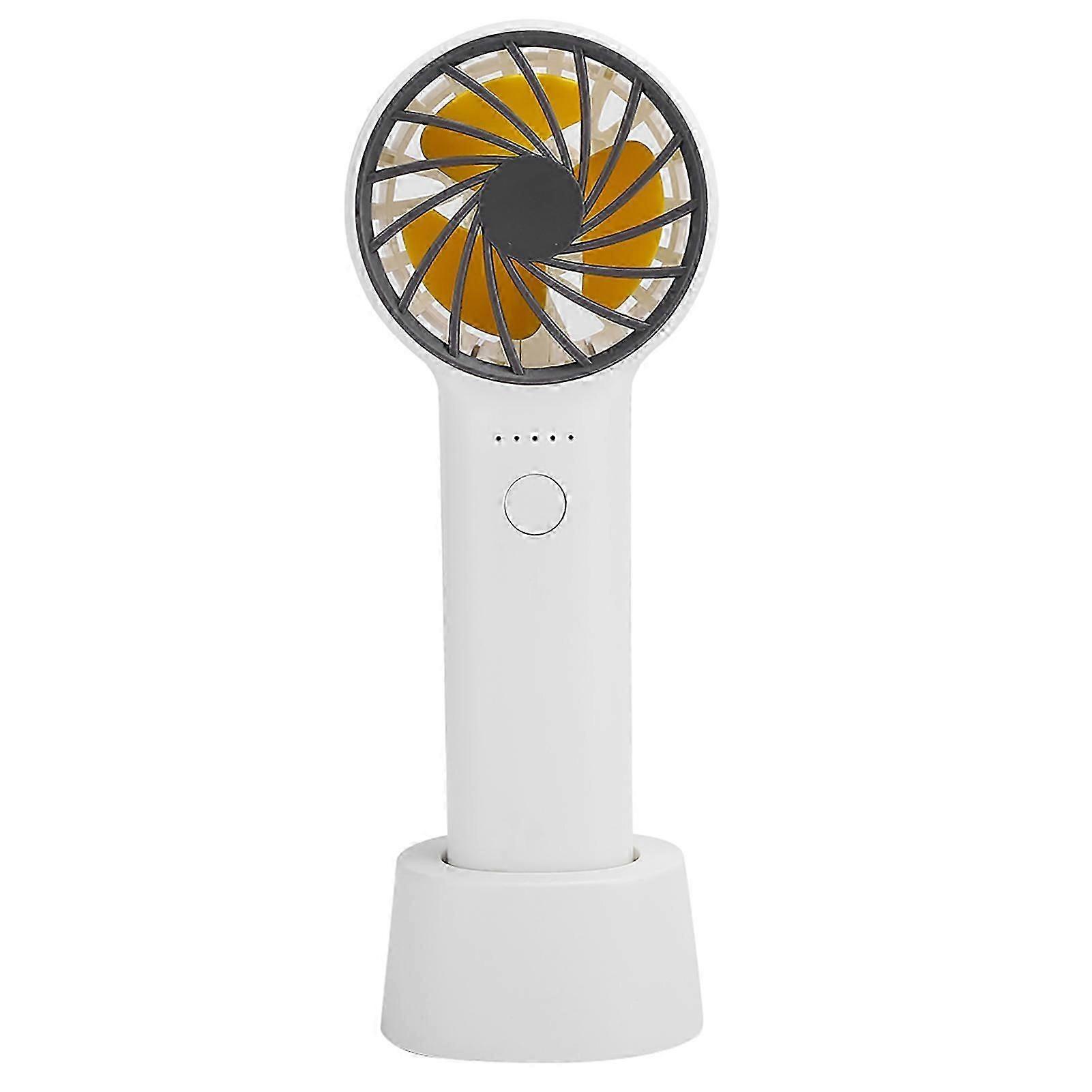 Handheld Cooling Fan Mini Usb Rechargeable Mute Portable Removable Front Cover Aromatherapywhite