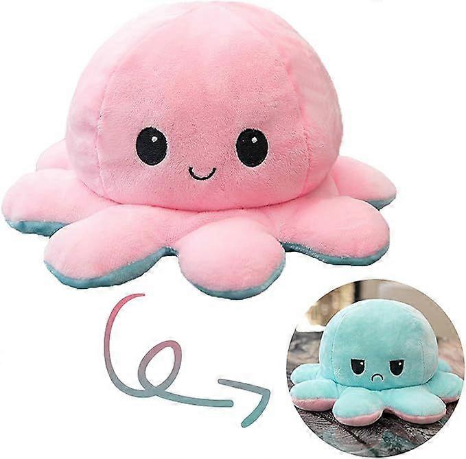Reversible Octopus Plush Toy, Kids Reversible Octopus Plush Toy Can Change Expression, Octopus That Can Relieve Anxiety, Kawaii Plush Toy, As Hallowee