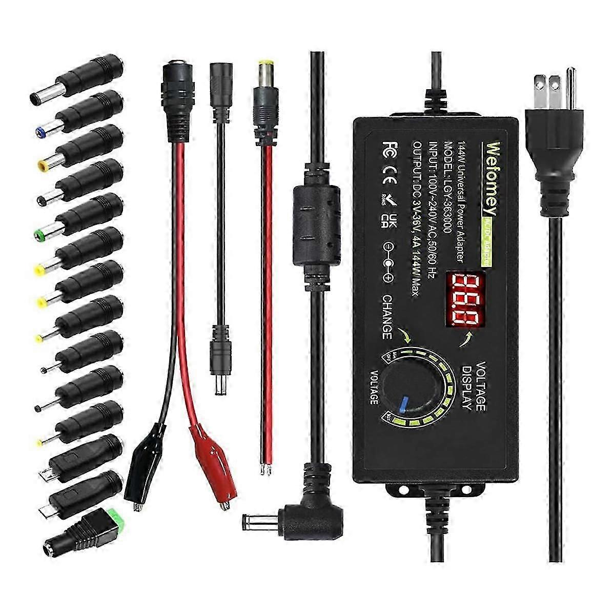3-36V 4A 144W Universal Power Supply 3V 5V 6V 9V 12V 15V 18V 20V 24V 30V 36V Adjustable Variable Sw