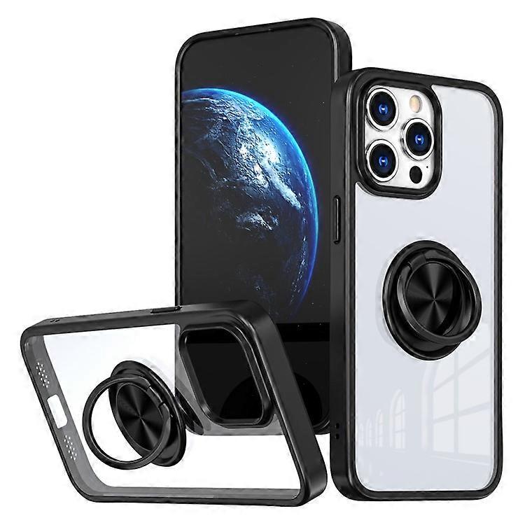 Compatible For iPhone 16 Pro Case TPU+PC Phone Cover Support Magnetic Car Mount