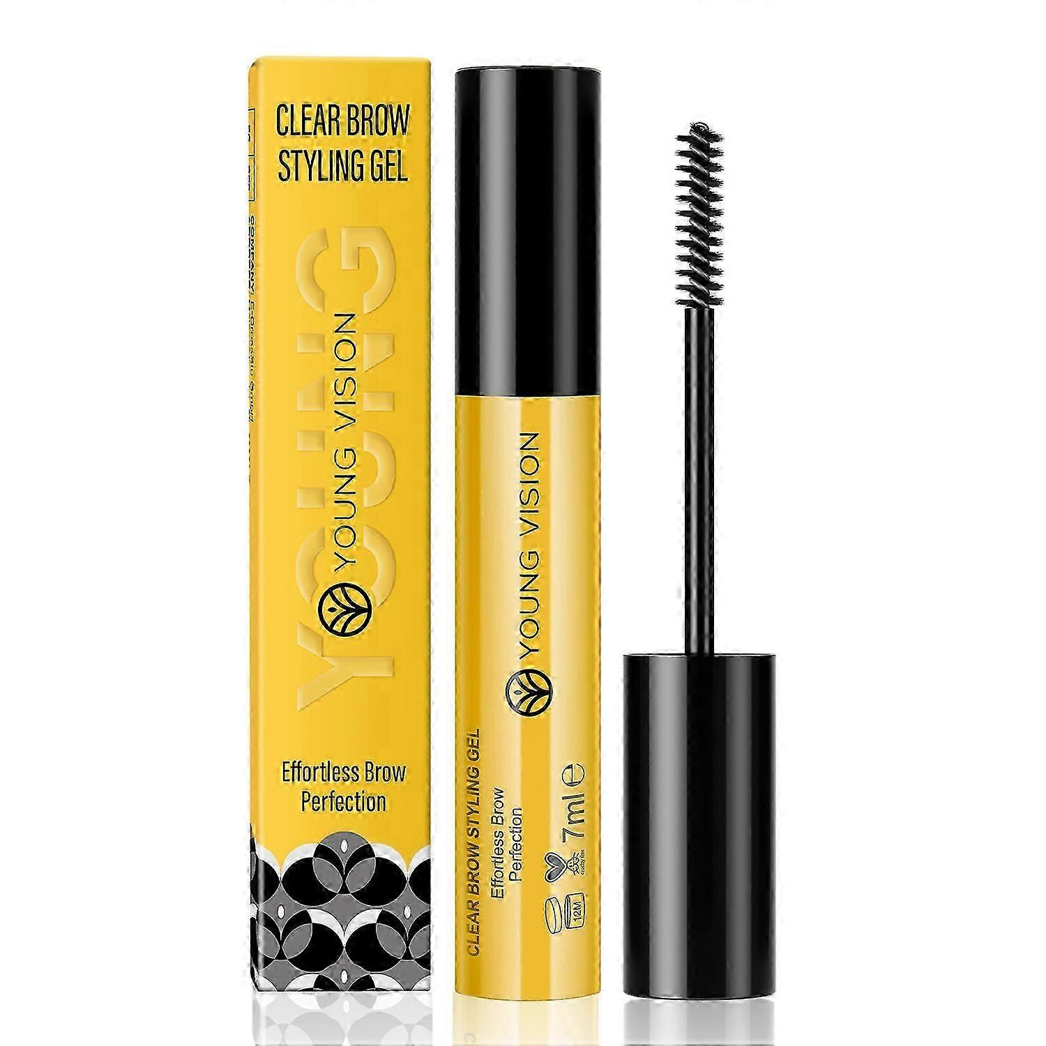 Eyebrow Gel - Long-Lasting Brow Glue, Waterproof Clear Brow Gel, Smudge-Resistant, Quick-Dry Brow Wax for Defined Brow Sculpting