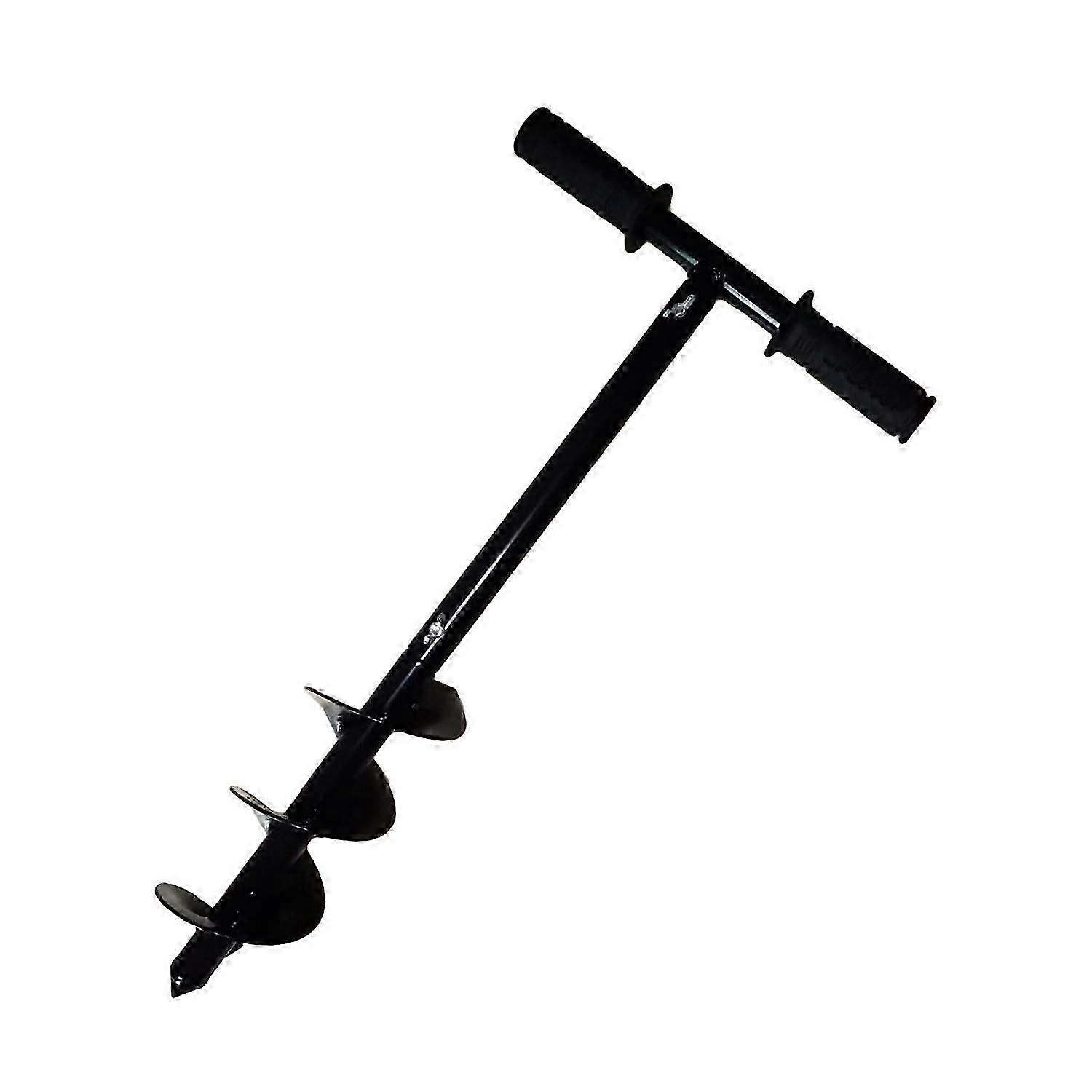 Garden Auger Drill Manual Garden Auger Spiral Auger with Handle Gloves Garden Tool for Making Holes