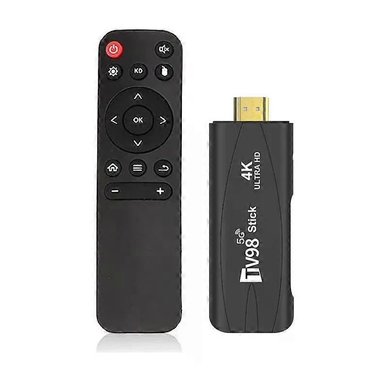 TV98 RK3228A TV Stick 2.4G 5G WiFi 4K Smart TV Android12.1 Box Dual Frequency TV Box Portable Media Player for Youtube NETFLIX