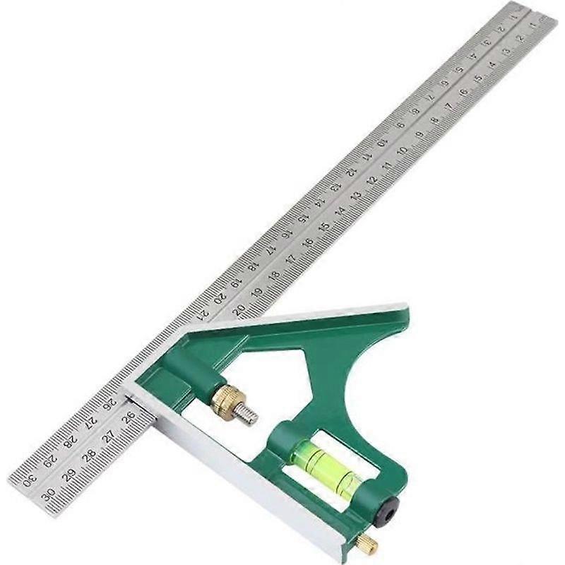 300mm 4590 Degree Multifunctional Combination Square Angle Ruler With Spirit Level
