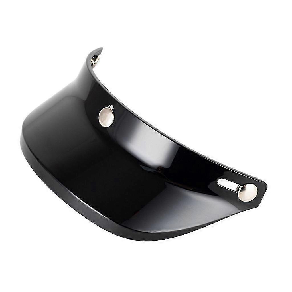 Universal 3 Snap Button Visor for Open Face Motorbike Helmet Wind Shield Flip Up