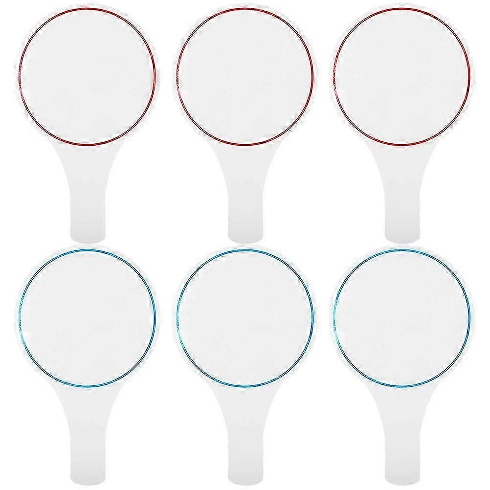 Lot de 6 tableaux d'affichage vierges, portables, effaçables à sec, inscriptibles sur un seul côté