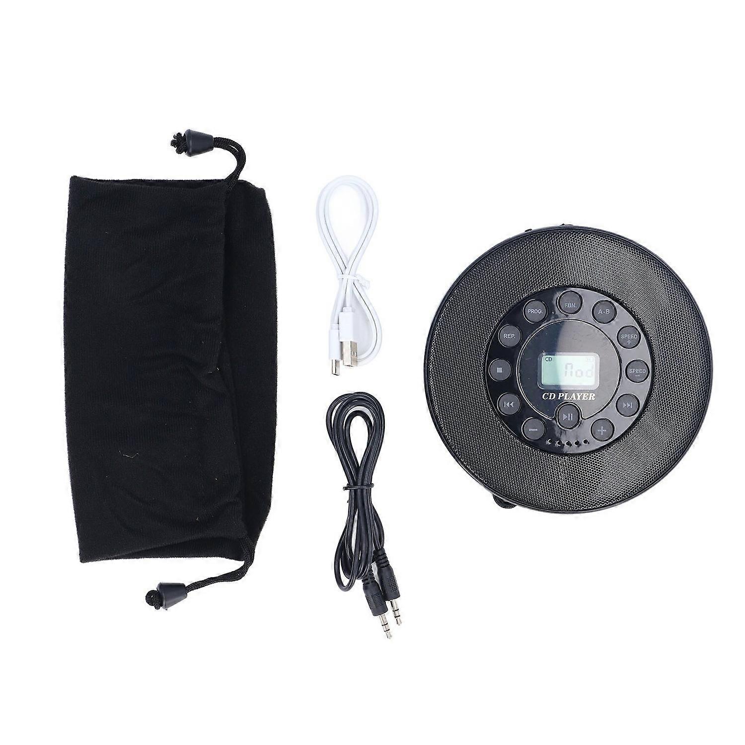 Portable CD Player Bluetooth with Speaker Anti Skip CD Player for Car MP3 Compatibility Support Reco