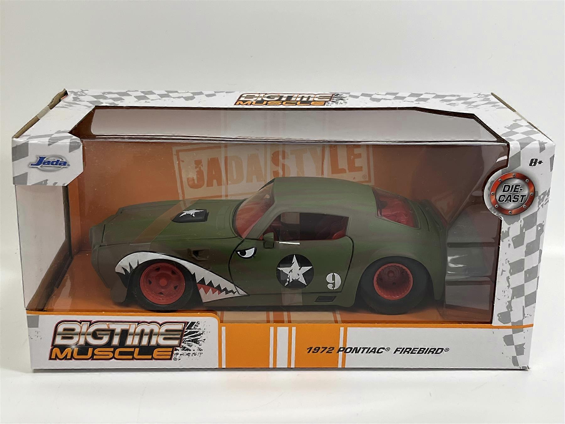 Pontiac Firebird 1972 Matt Green #9 Big Time Muscle 1:24 Scale Jada 35212