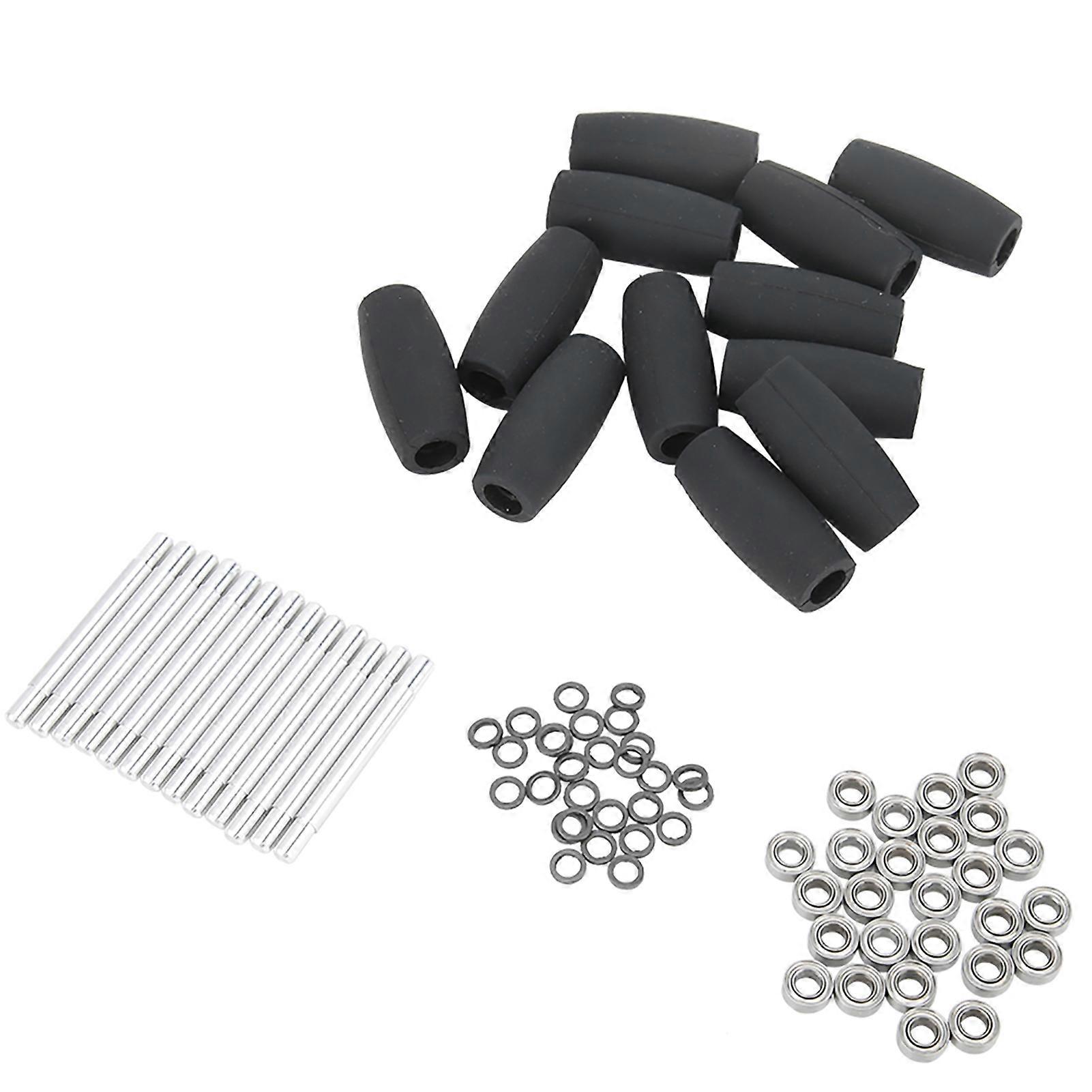 RC Robot Car Anti Collision Bearing Wheel Gasket Shaft Parts Fit for DJI RoboMaster S1(Black )