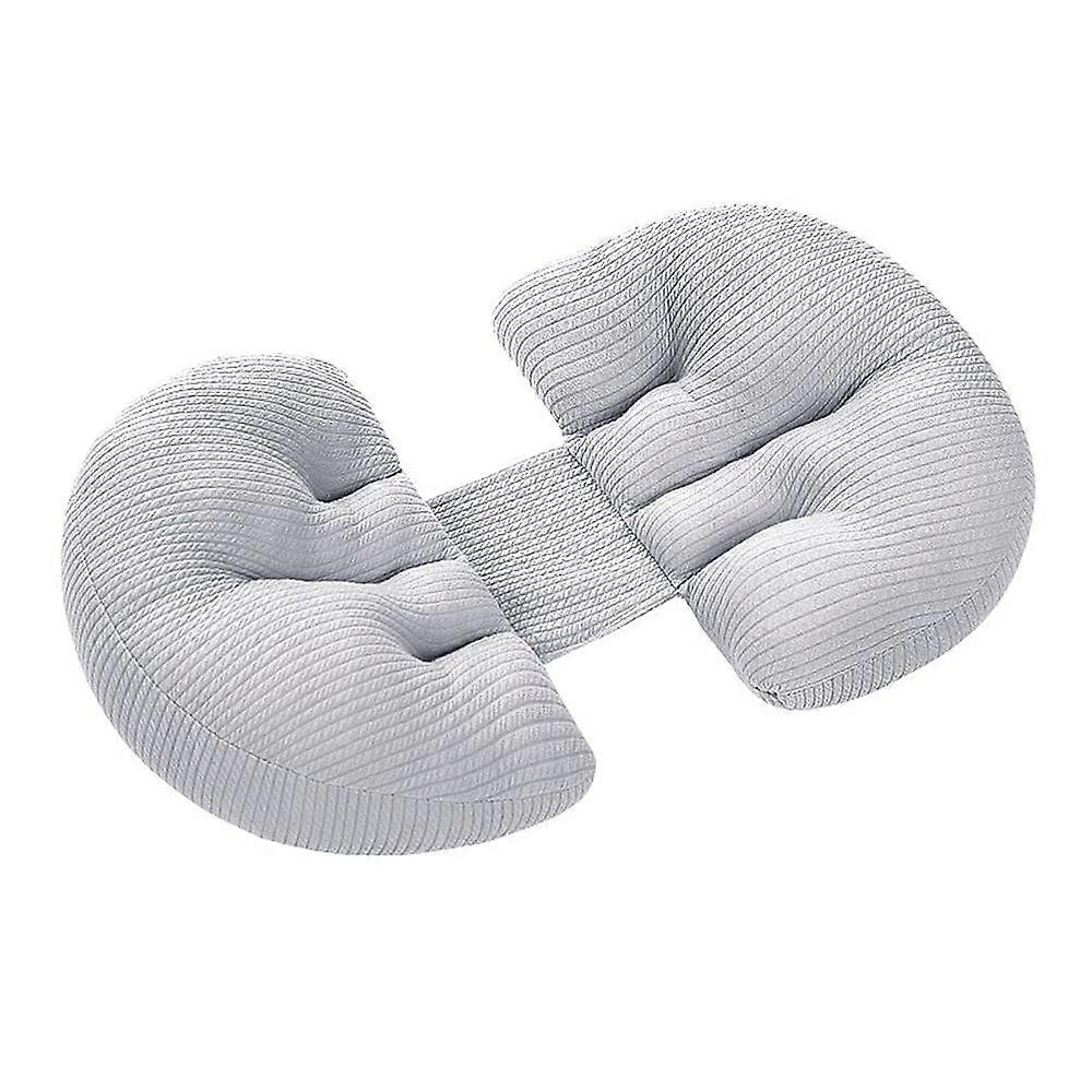 U-shaped maternity lumbar pillow - grey