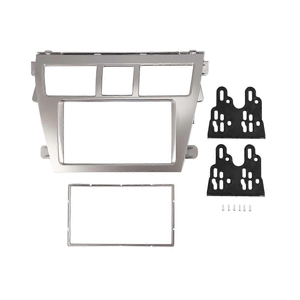 2 DIN Stereo Radio DVD Player Frame Panel Trim for Vios 07-12